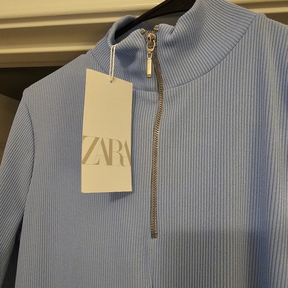 ZARA Blue Dress -New With Tags - Picture 3 of 4